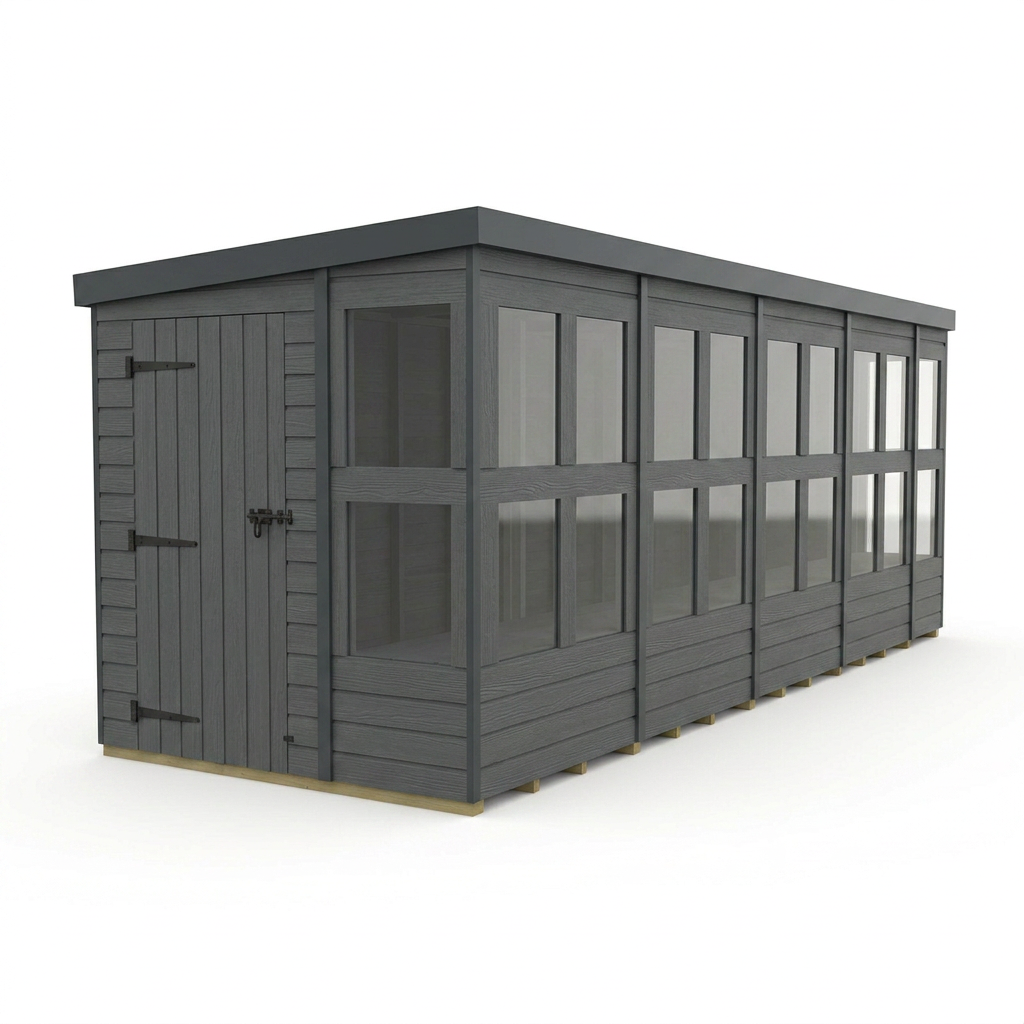 18x6 Composite Pent Potting Shed