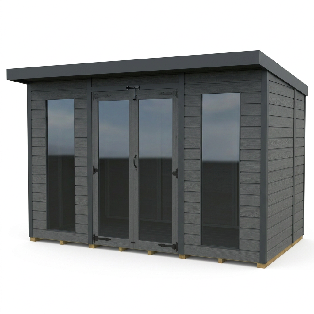9x5 Composite Pent Full Height Summer House