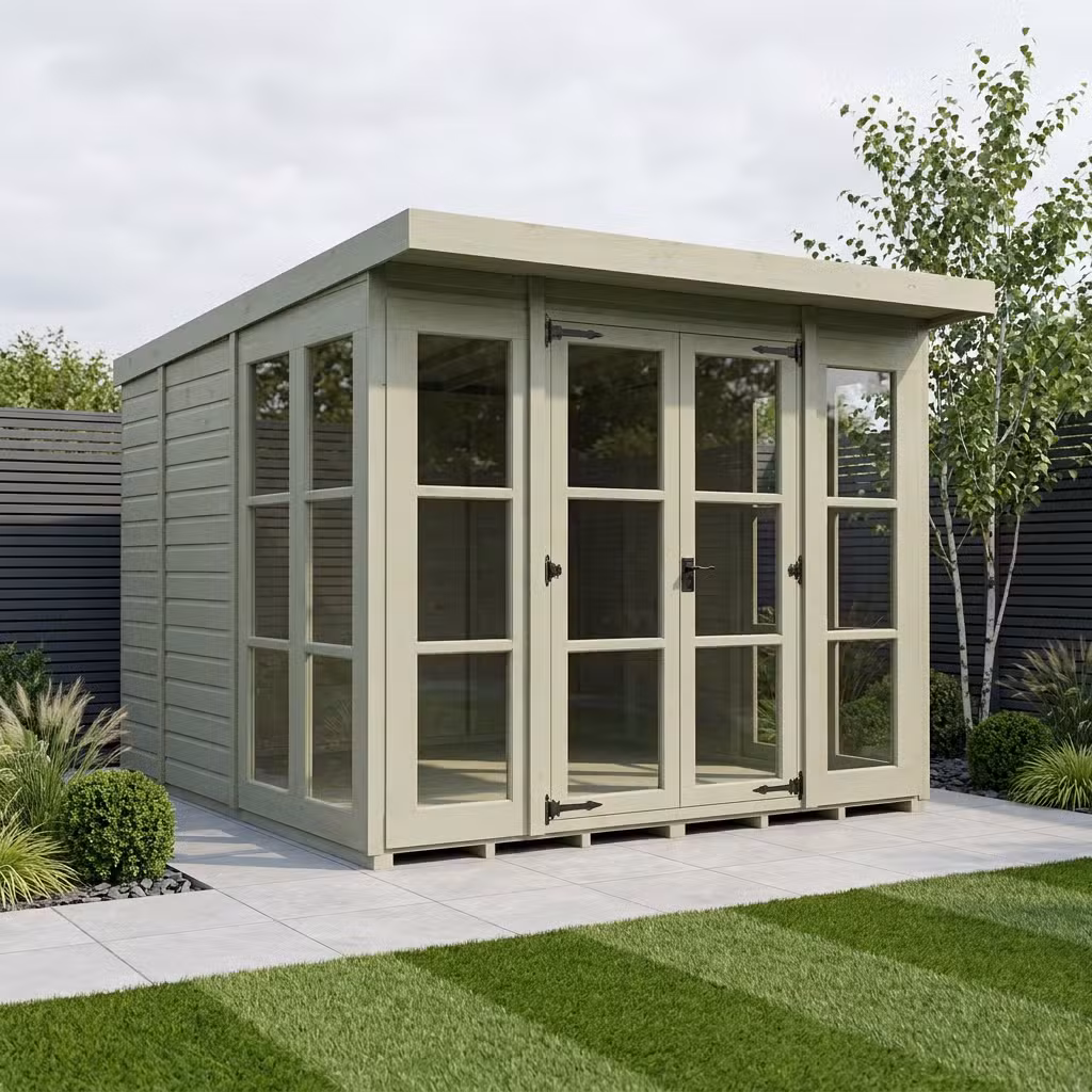 8 x 9 Georgian Window Pent Summer House