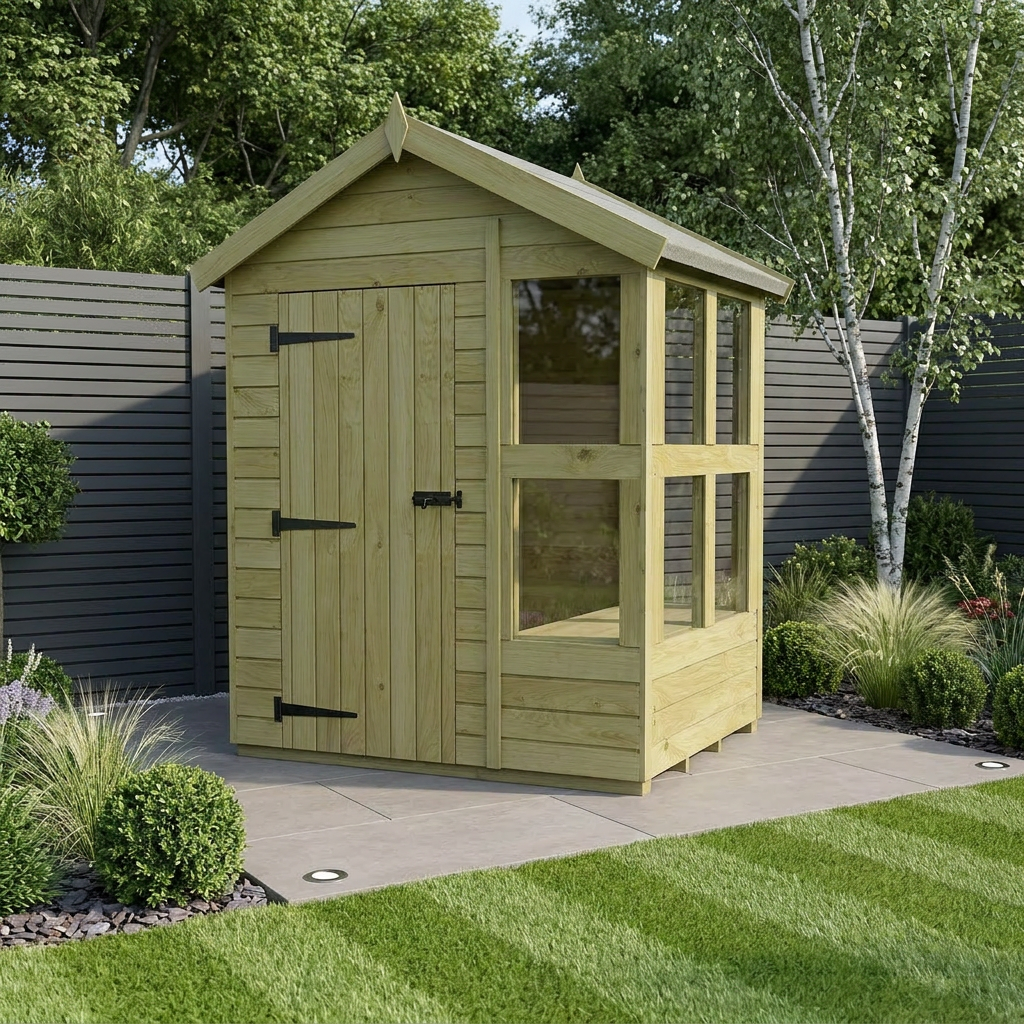 6 x 4 Apex Potting Shed