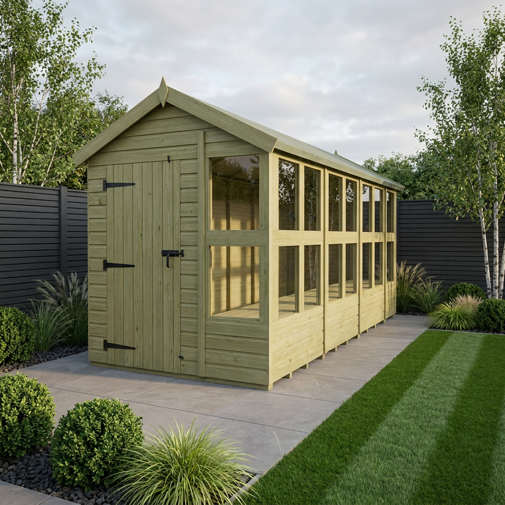 6 x 14 Apex Potting Shed