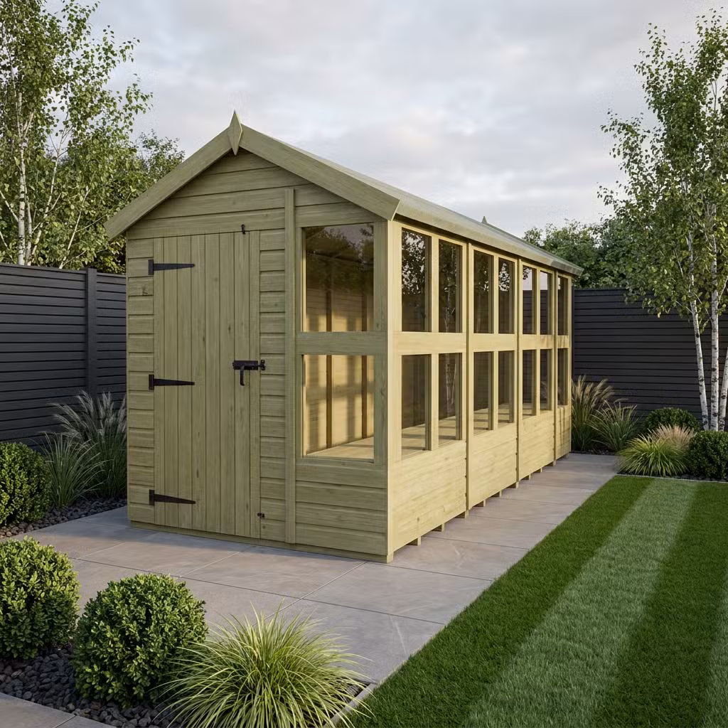 6 x 14 Apex Potting Shed
