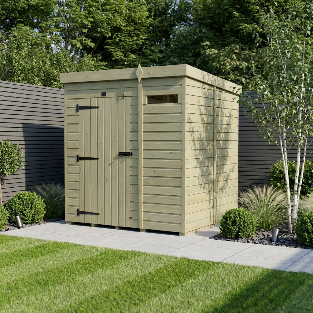 6 x 5 Security Pent Shed