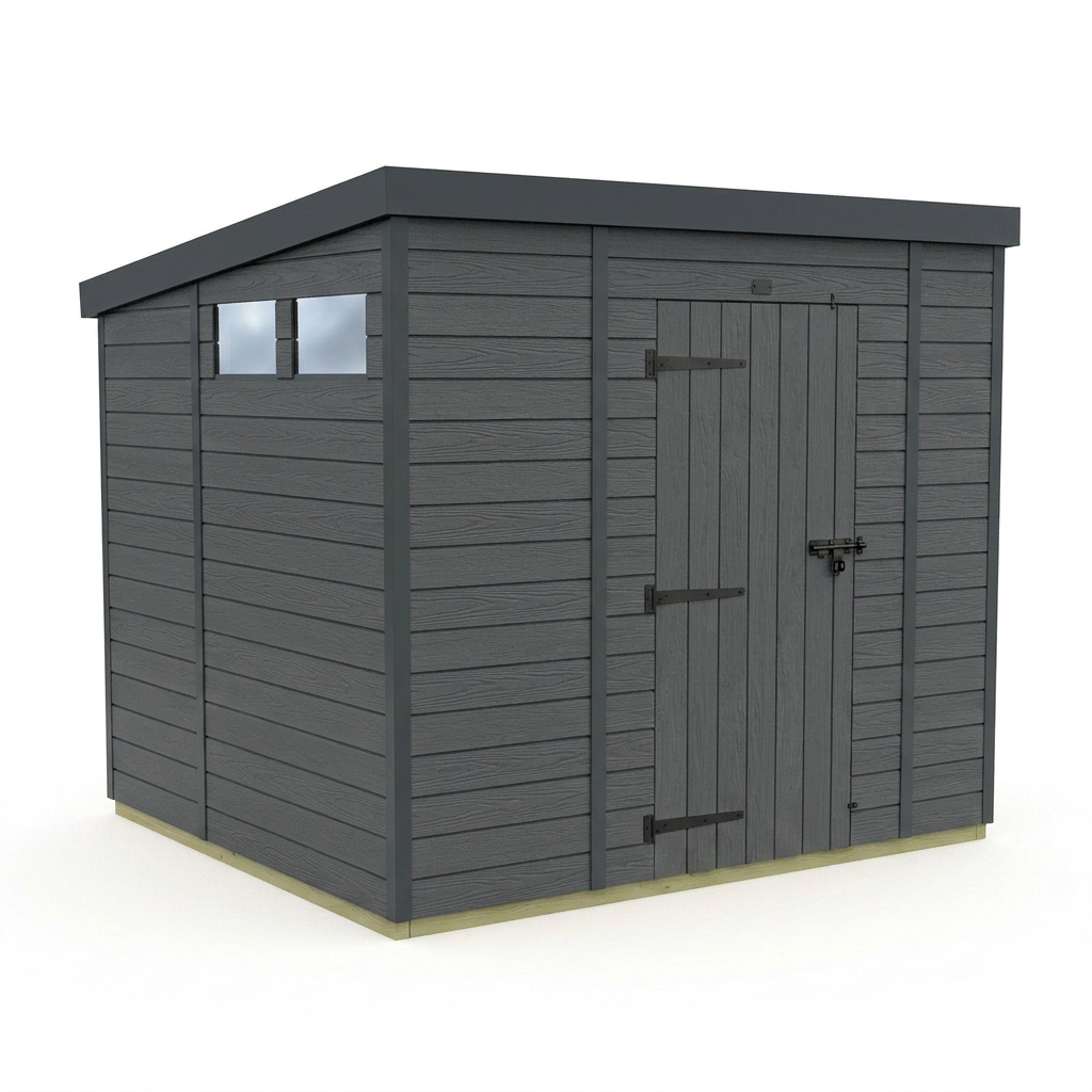 5x9 Composite Pent Security Shed