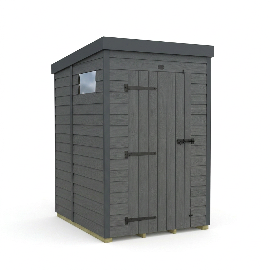 4x5 Composite Pent Security Shed