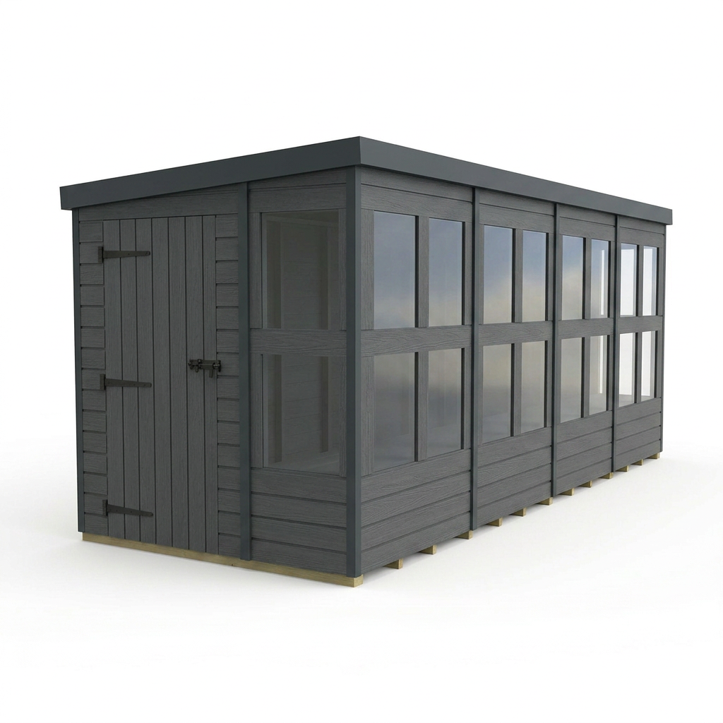 16x6 Composite Pent Potting Shed