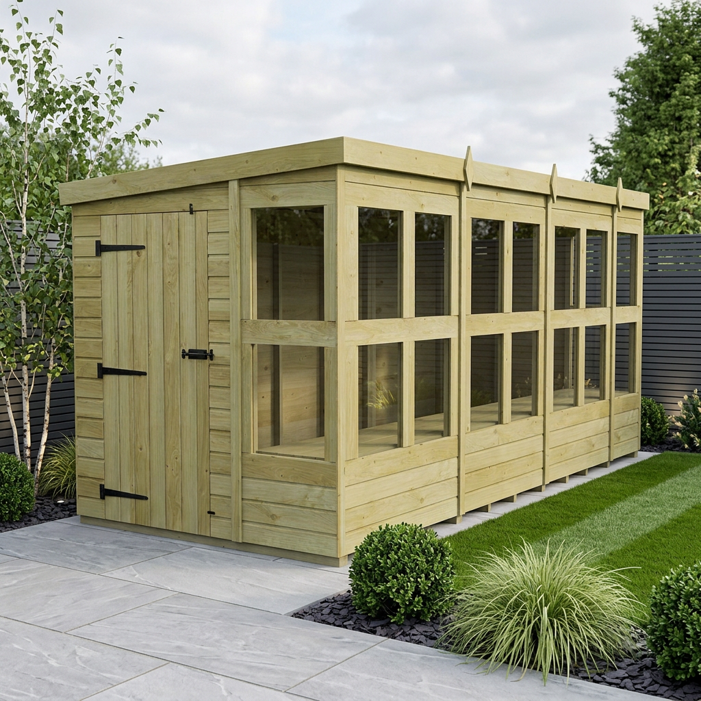 6 x 14 Pent Potting Shed