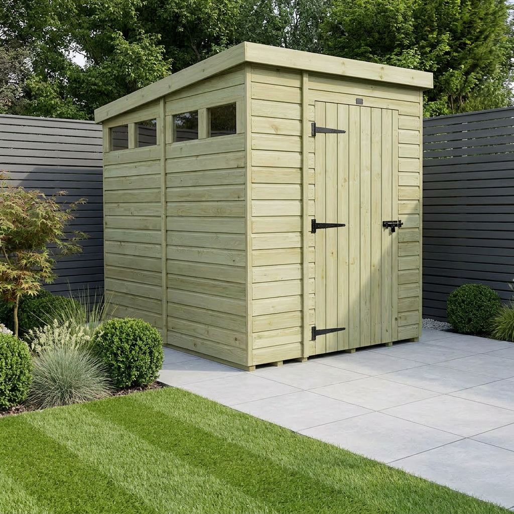 6 x 8 Security Pent Shed