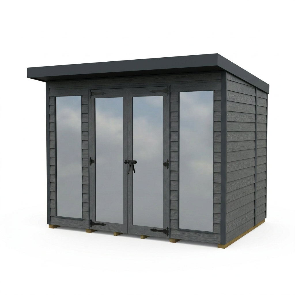5x7 Composite Pent Full Height Summer House