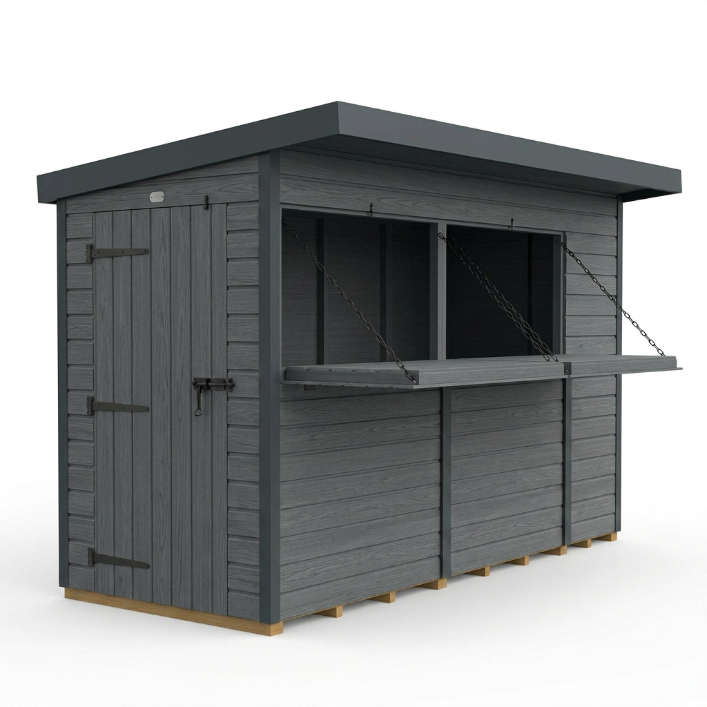 10x4 Composite Outdoor Garden Bar
