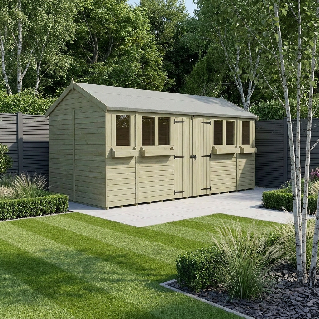 18 x 5 Apex Summer Shed