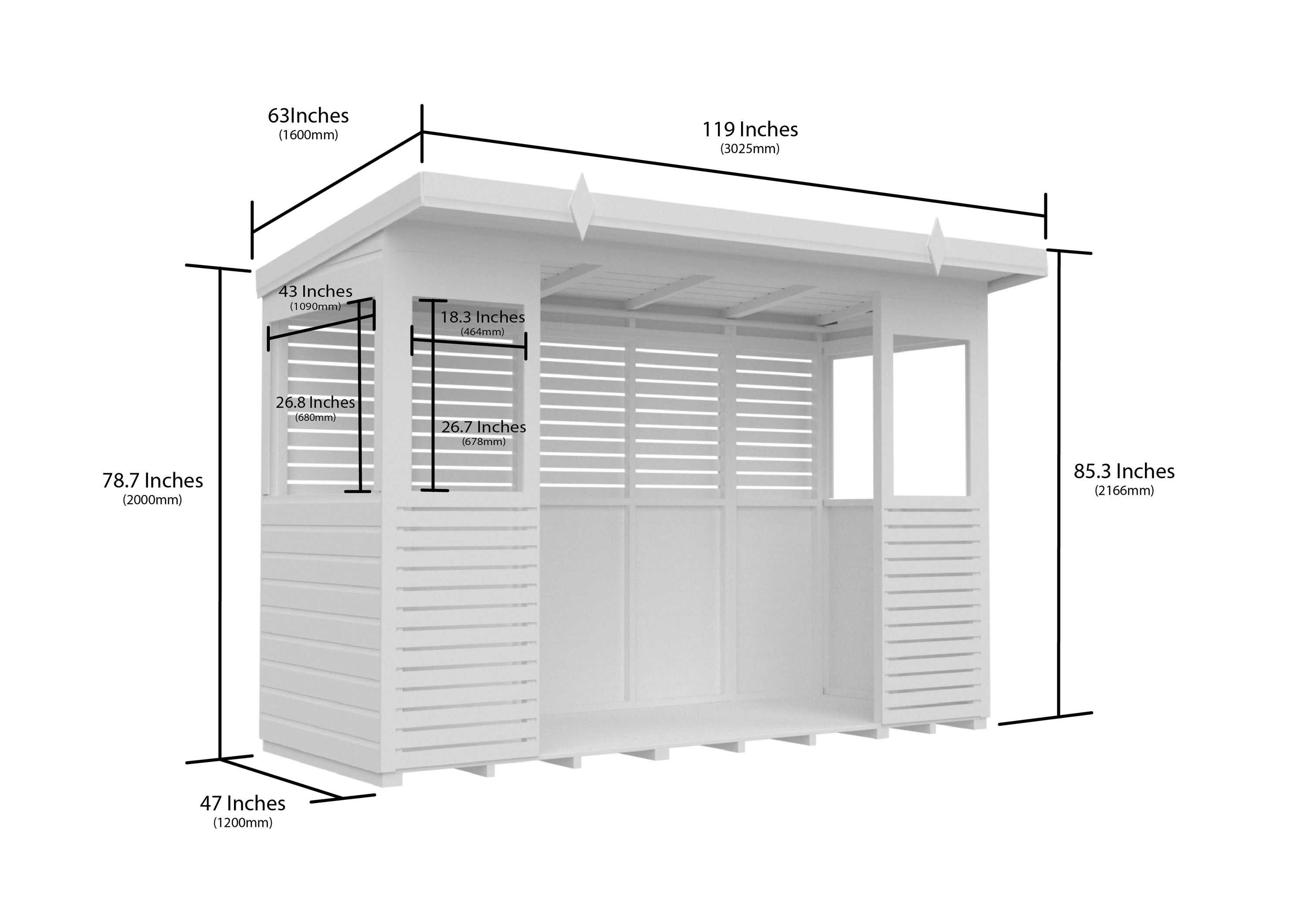 10 x 4 BBQ/Outdoor Kitchen Shelter