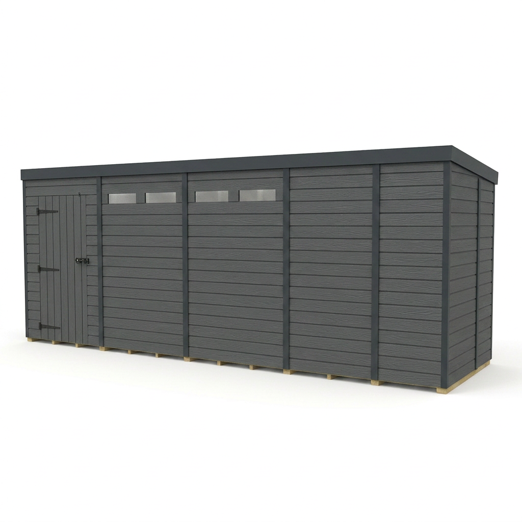 17x10 Composite Pent Security Shed