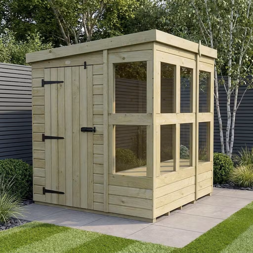 6 x 6 Pent Potting Shed