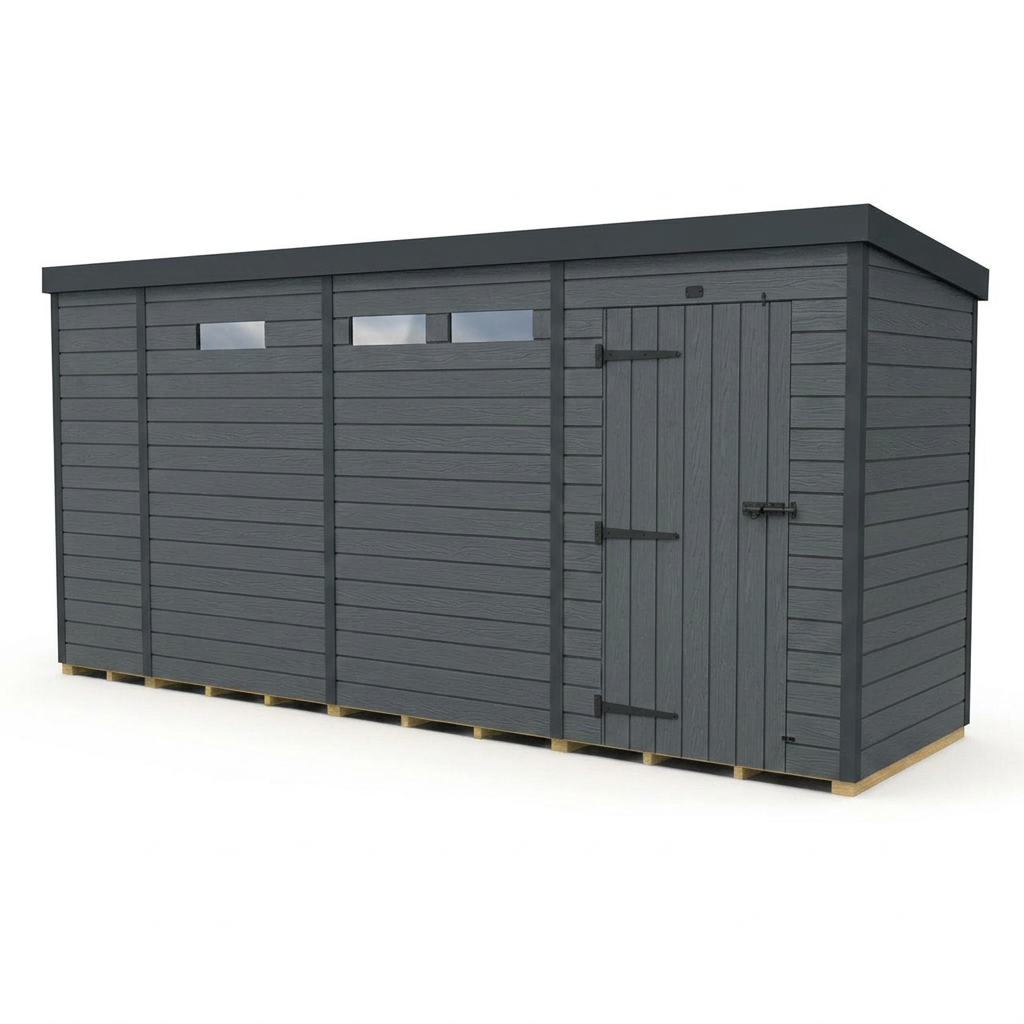 13x4 Composite Pent Security Shed