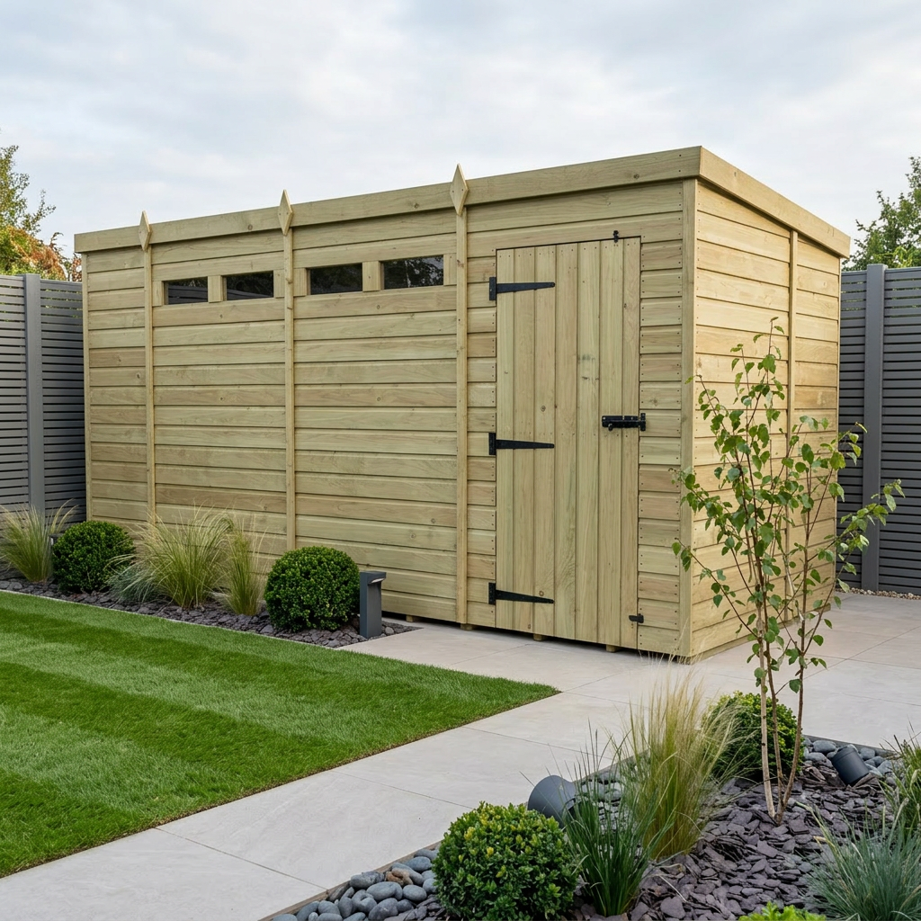 14 x 7 Security Pent Shed