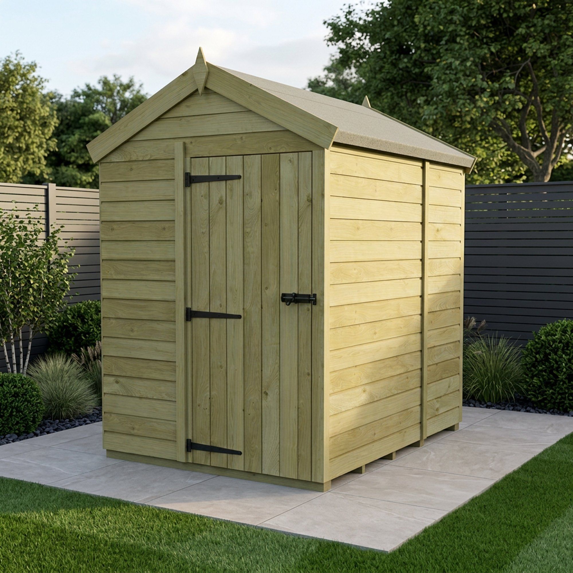 5 x 6 Apex Shed (Single Door, No Windows)