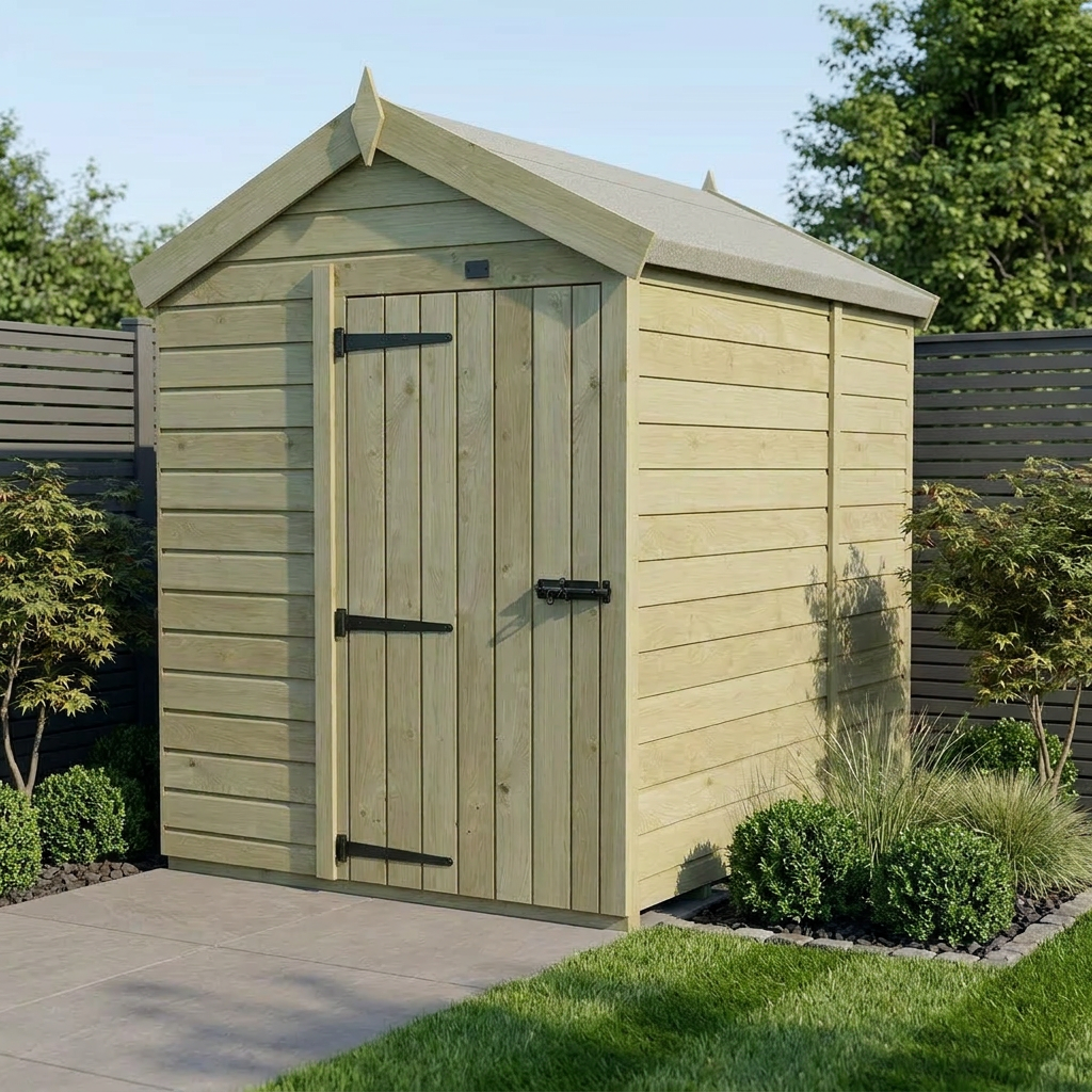 5 x 6 Apex Shed (Single Door, No Windows)