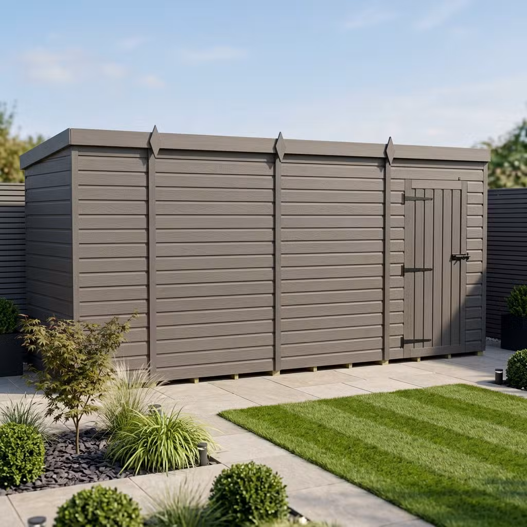 14 x 4 garden shed