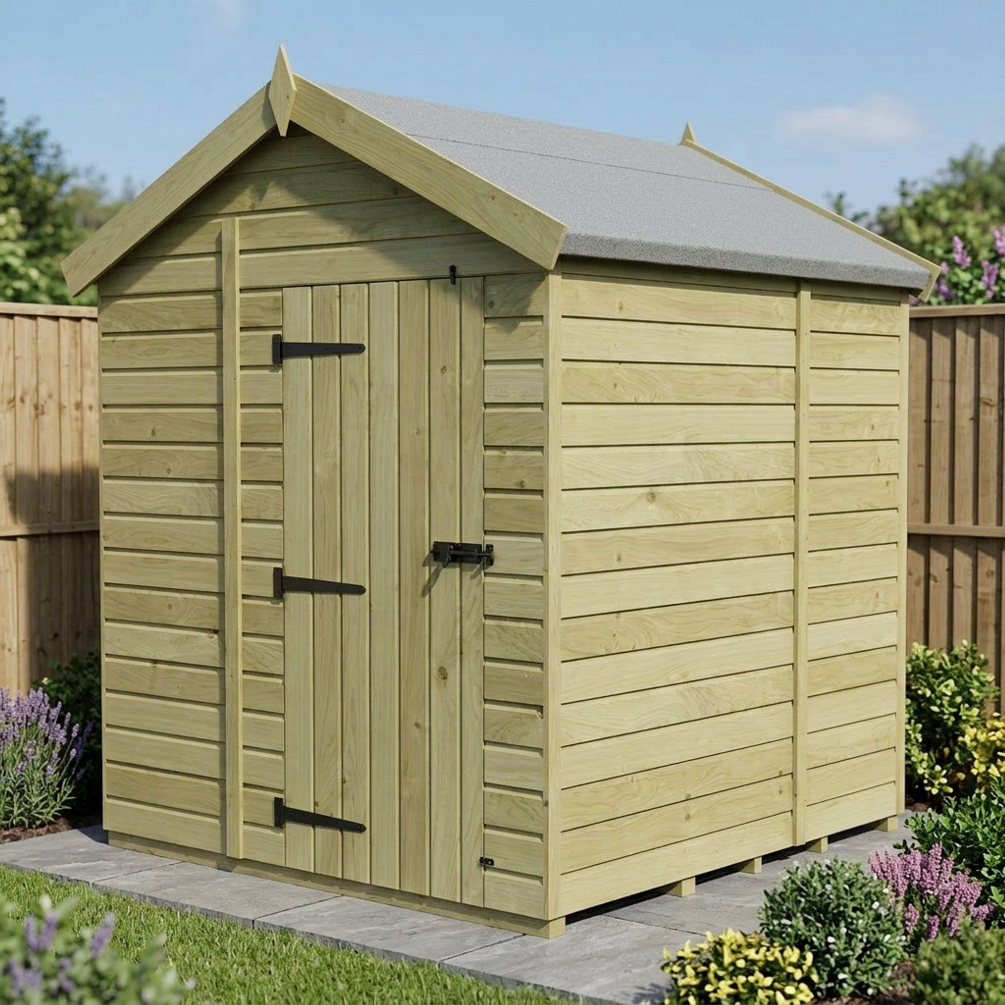 6 x 5 Apex Shed (Single Door, No Windows)
