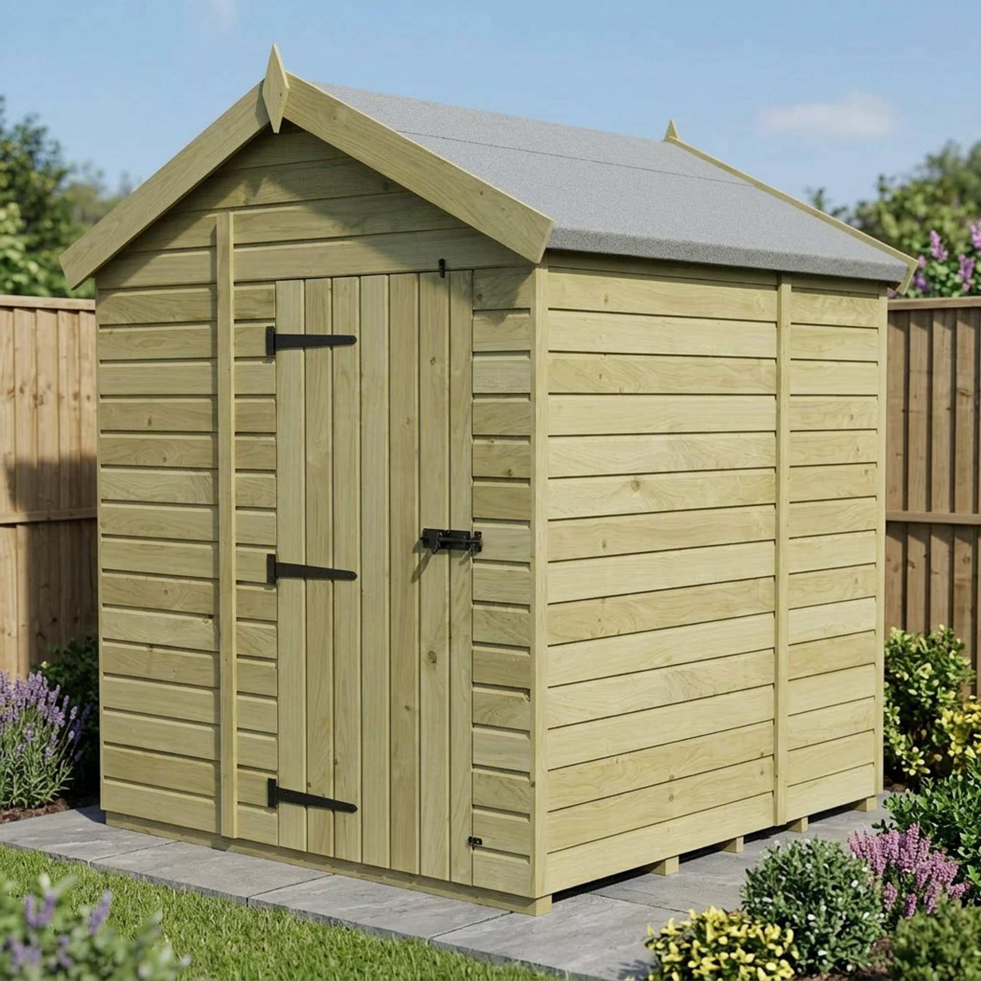 6 x 5 Apex Shed (Single Door, No Windows)