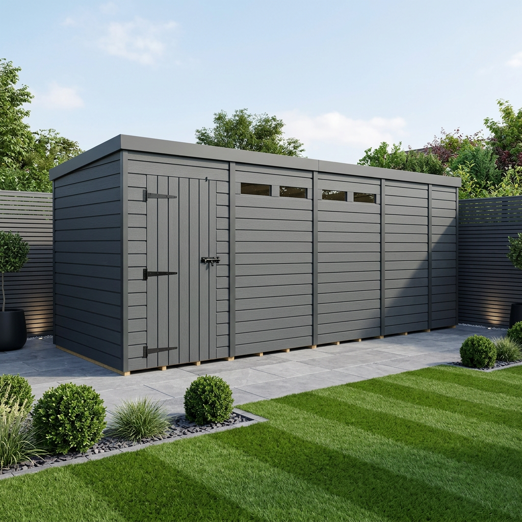 17 x 5 garden shed
