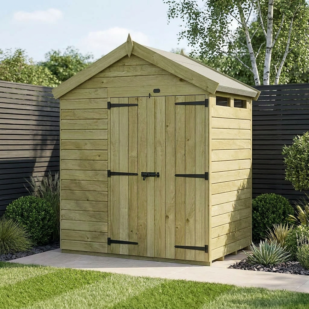 4 x 7 Apex Security Shed