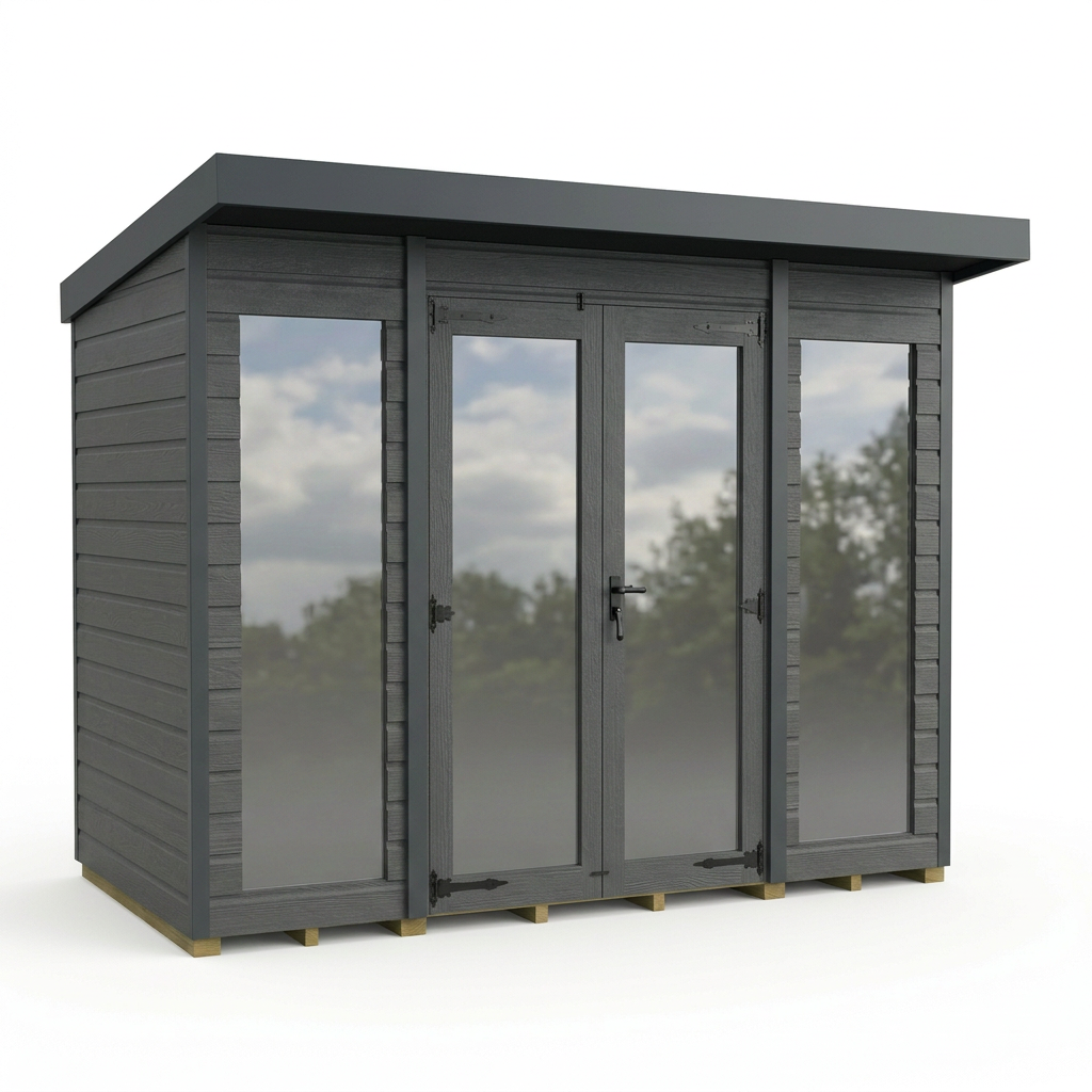 6x9 Composite Pent Full Height Summer House