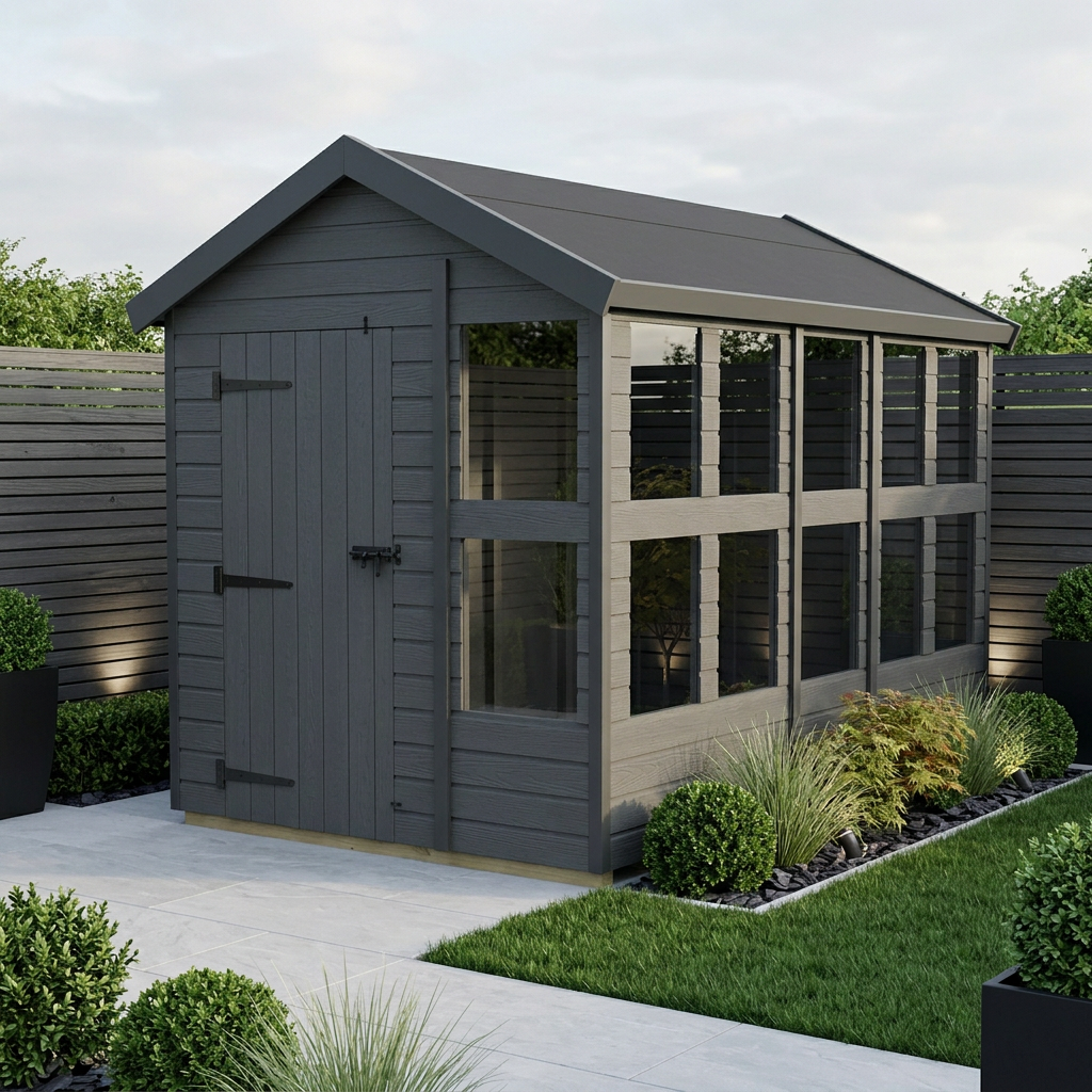 Composite apex potting sheds