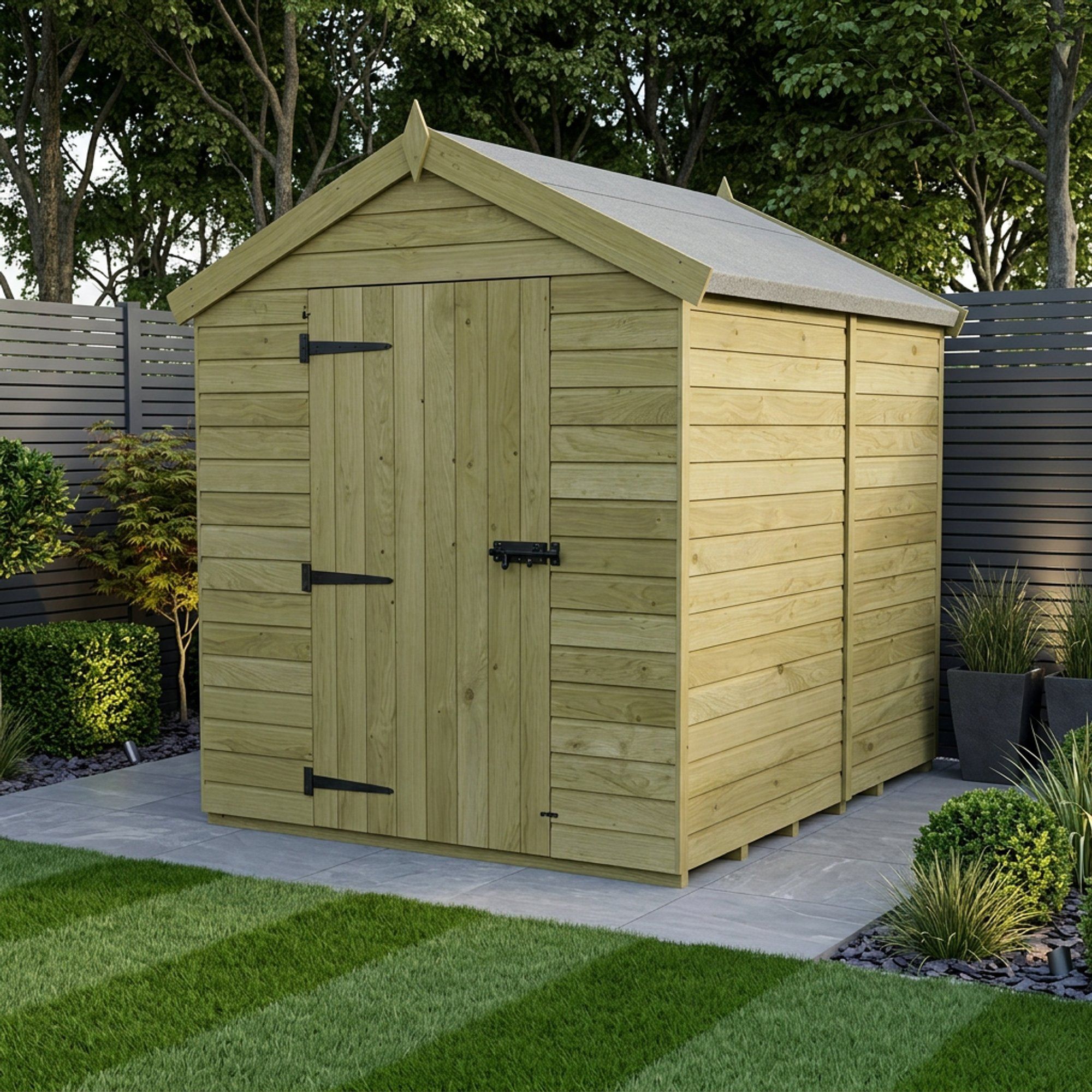 8 x 4 Apex Shed (Single Door, No Windows)