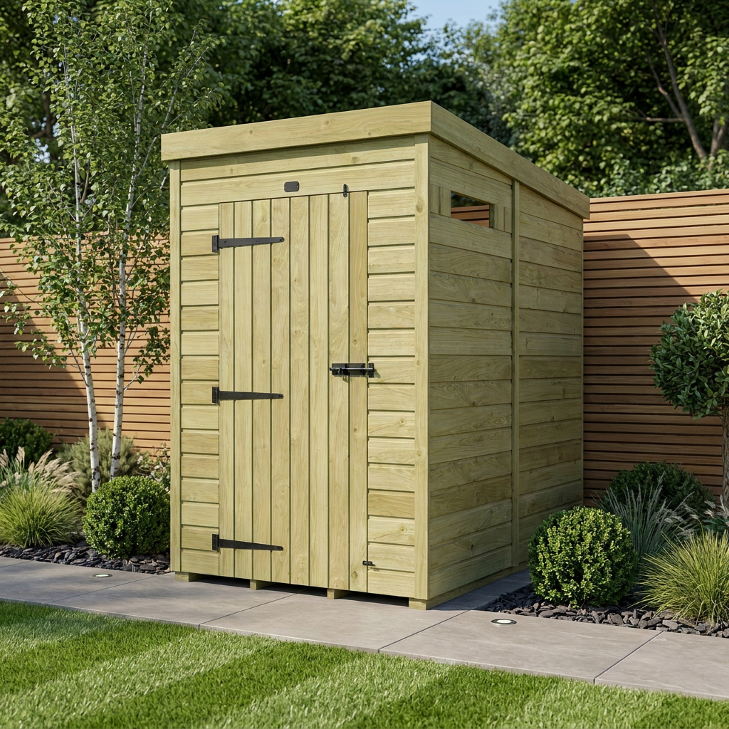 4 x 5 Security Pent Shed