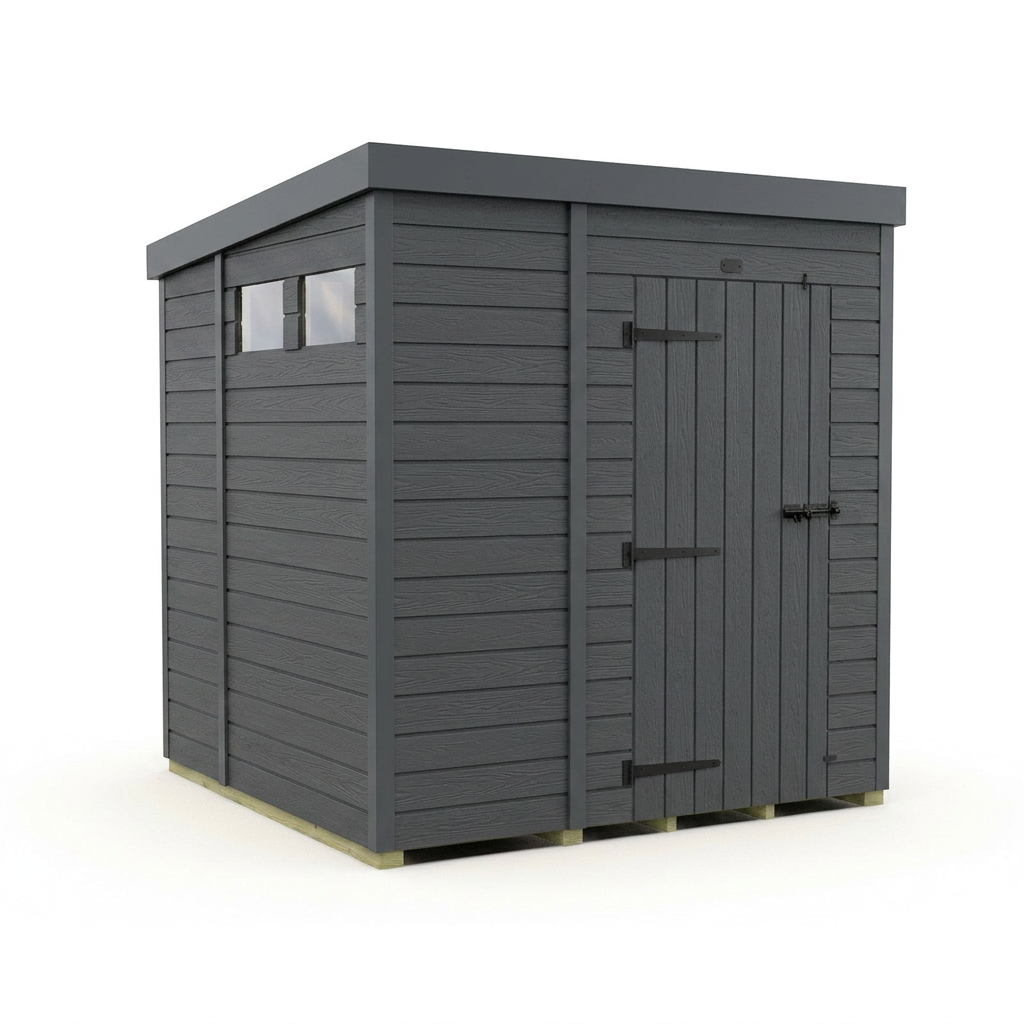 5x6 Composite Pent Security Shed