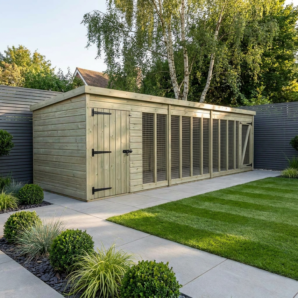 18 x 6 Dog Kennel And Run