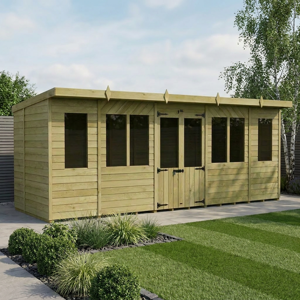 18 x 5 Pent Summer House
