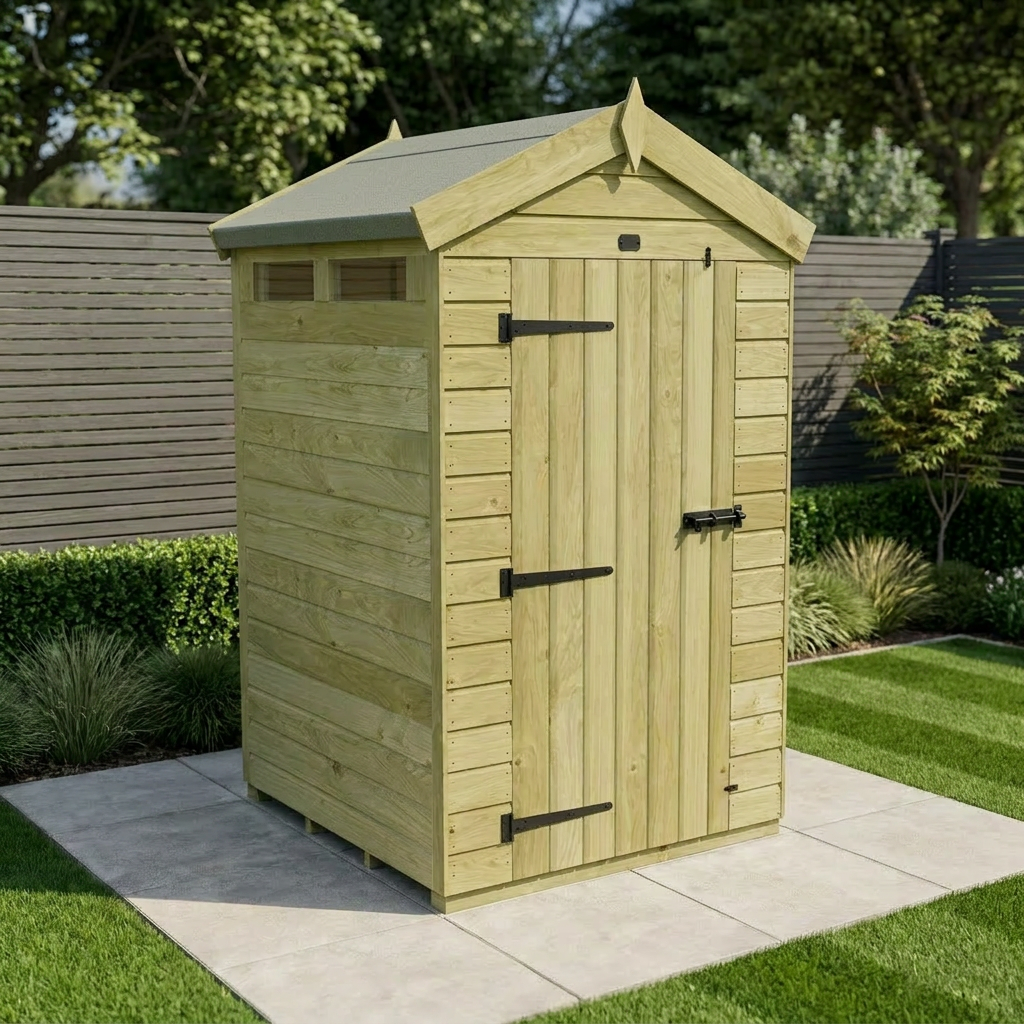 4 x 4 Apex Security Shed