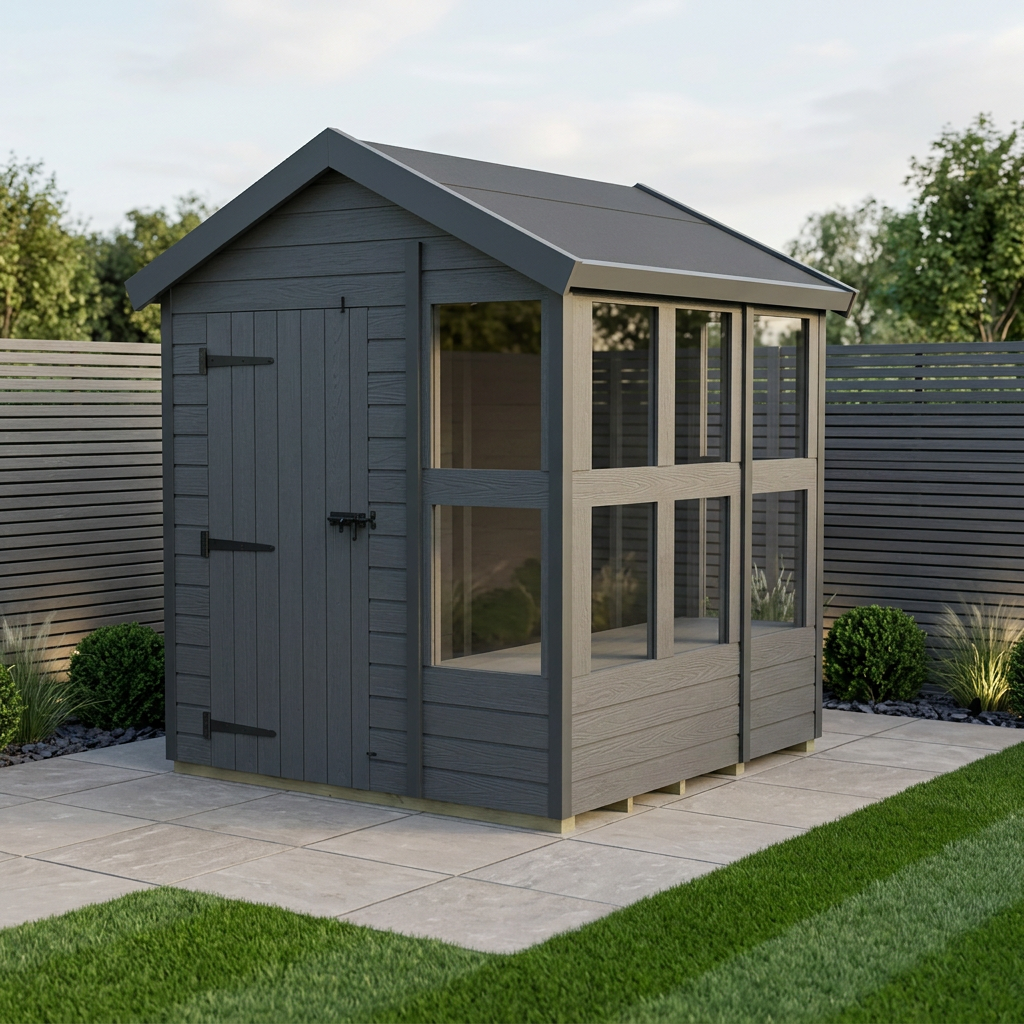 8x6 Composite Apex Potting Shed