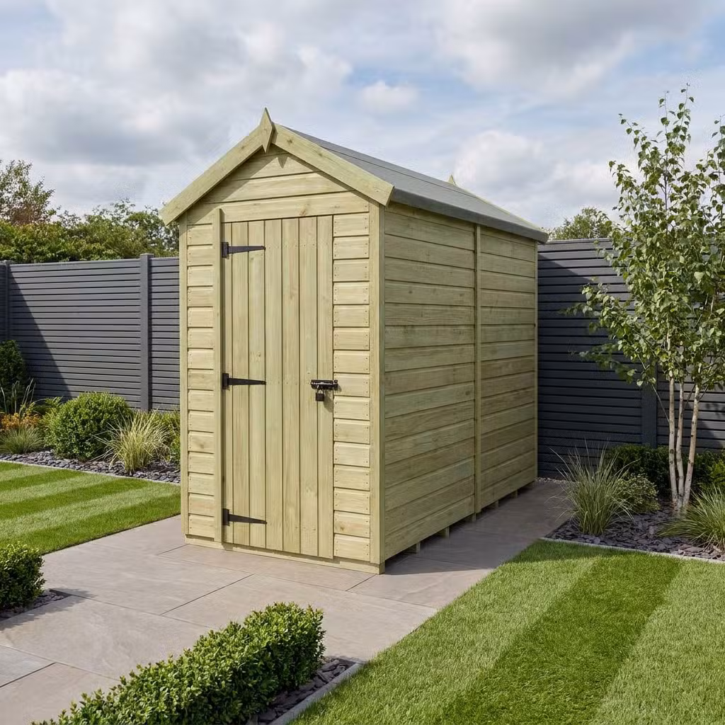 5 x 7 Apex Shed (Single Door, No Windows)