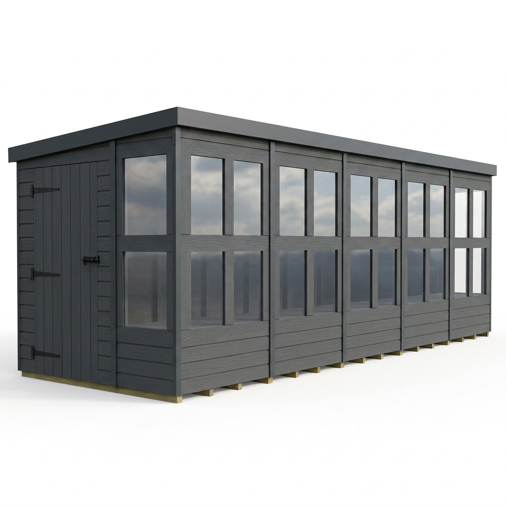 20x6 Composite Pent Potting Shed