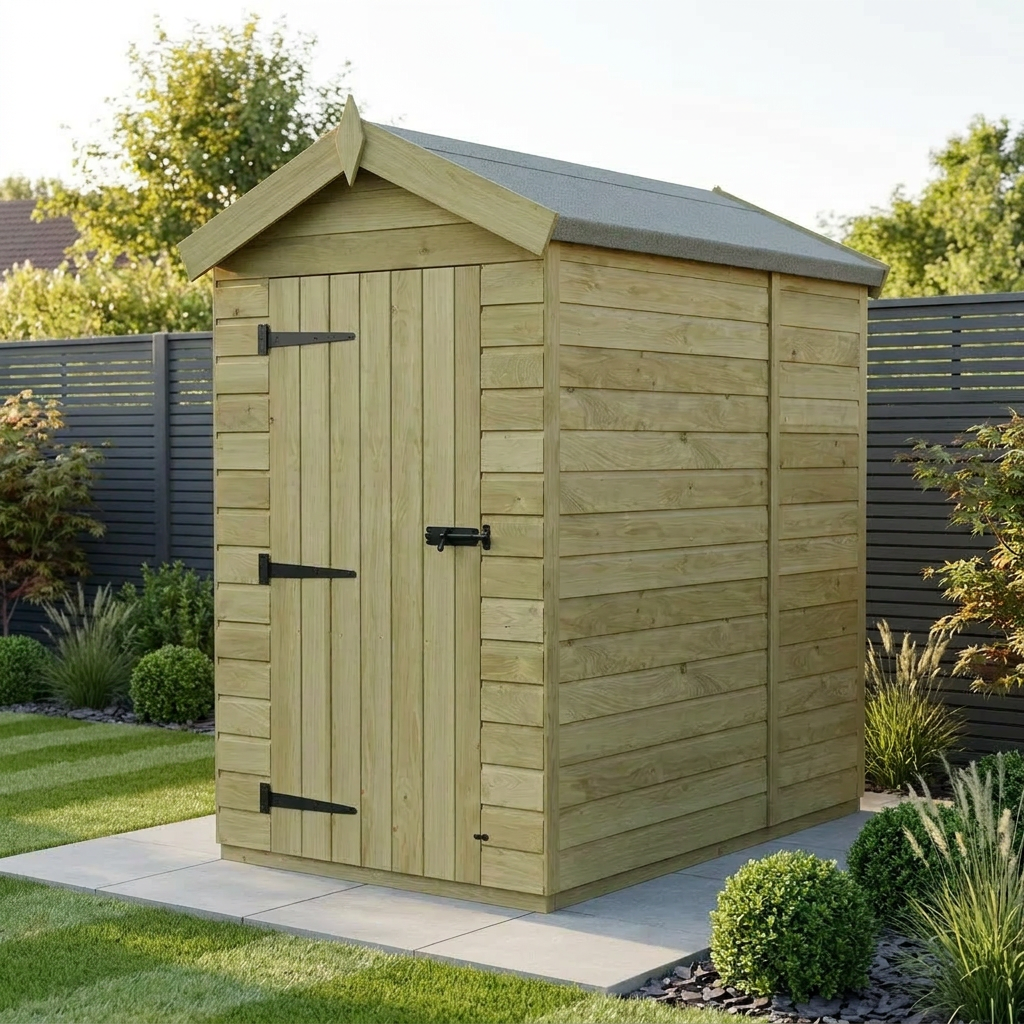 4 x 5 Apex Shed (Single Door, No Windows)