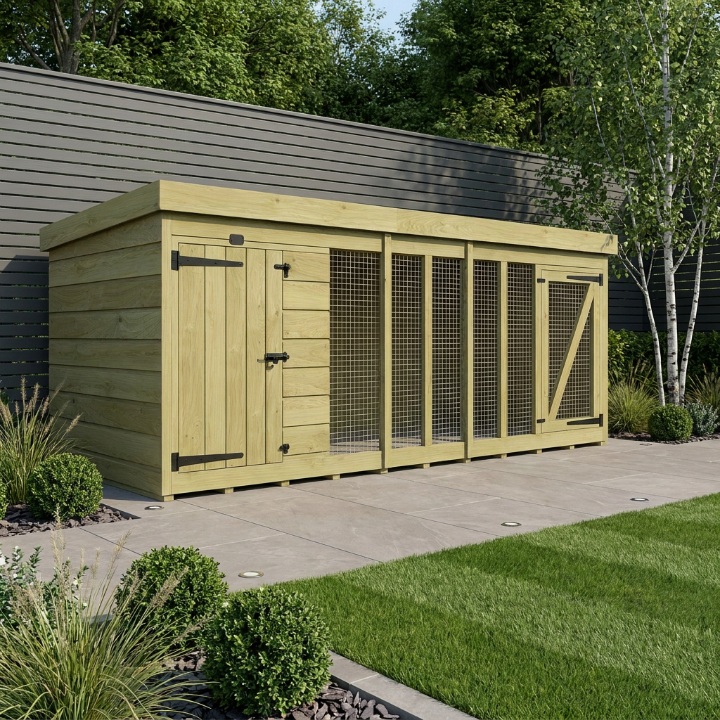 10 x 4 Dog Kennel And Run