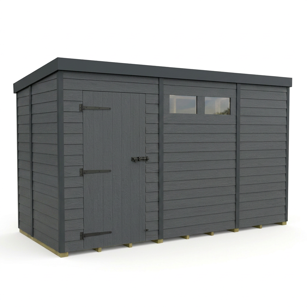 11x5 Composite Pent Security Shed