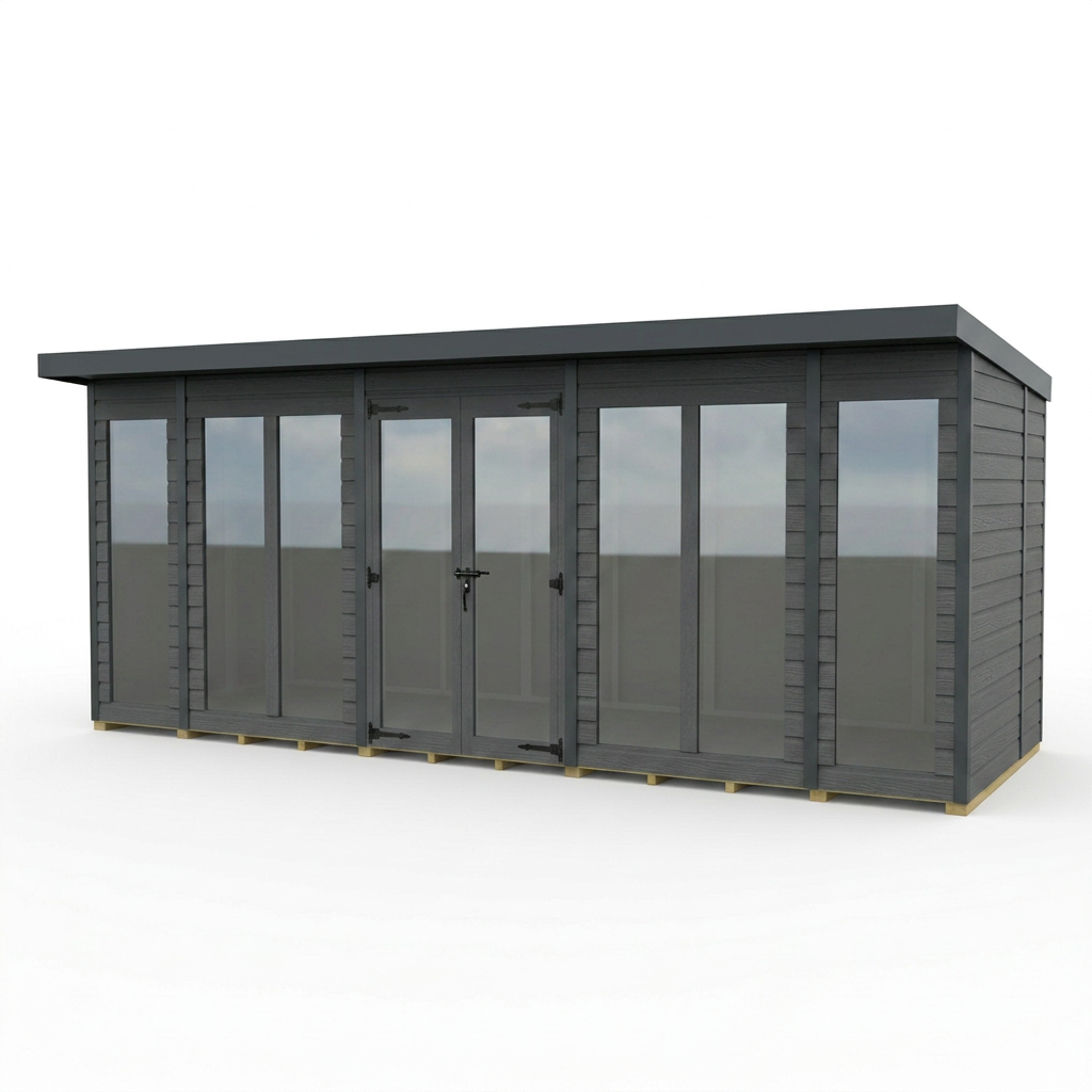 16x5 Composite Pent Full Height Summer House
