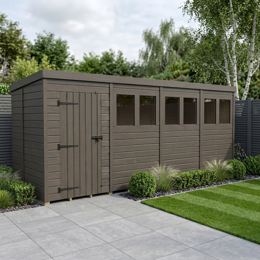 18 x 5 garden shed