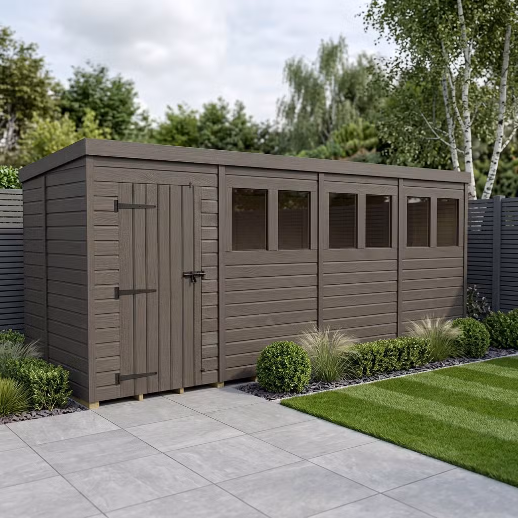 18 x 5 garden shed