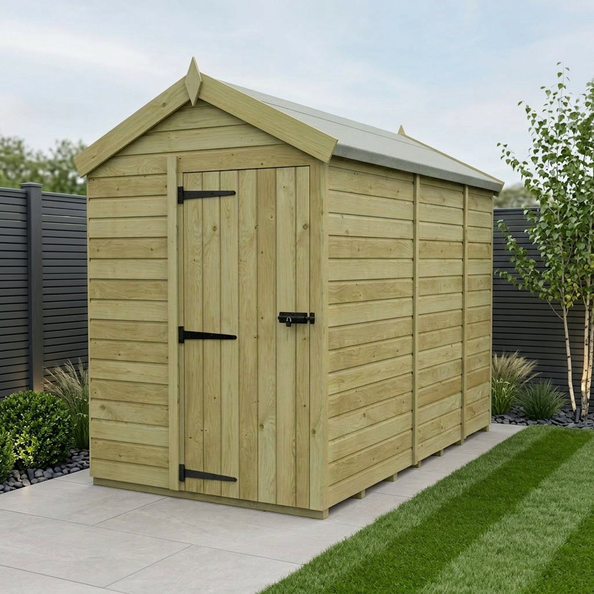 5 x 9 Apex Shed (Single Door, No Windows)