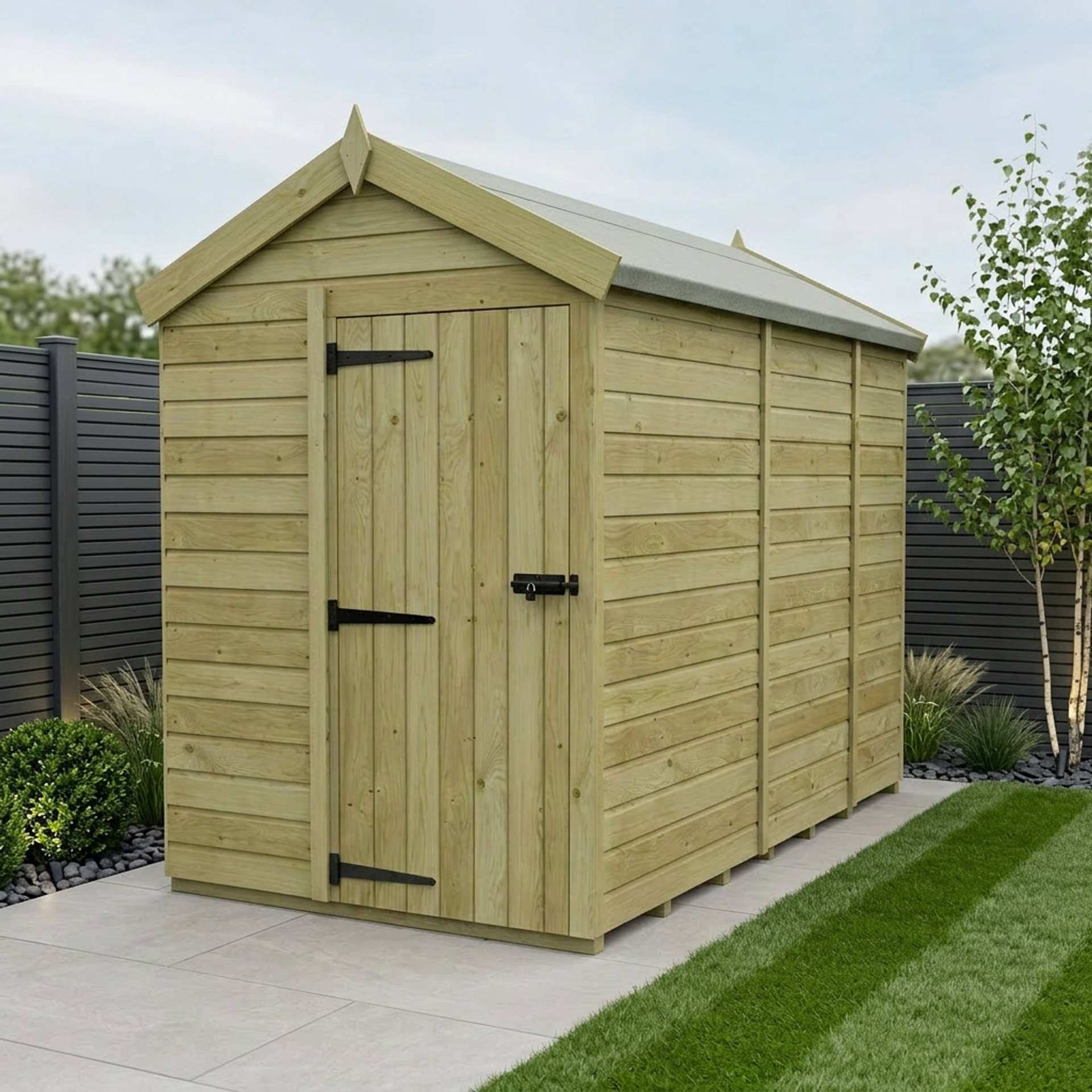 5 x 9 Apex Shed (Single Door, No Windows)