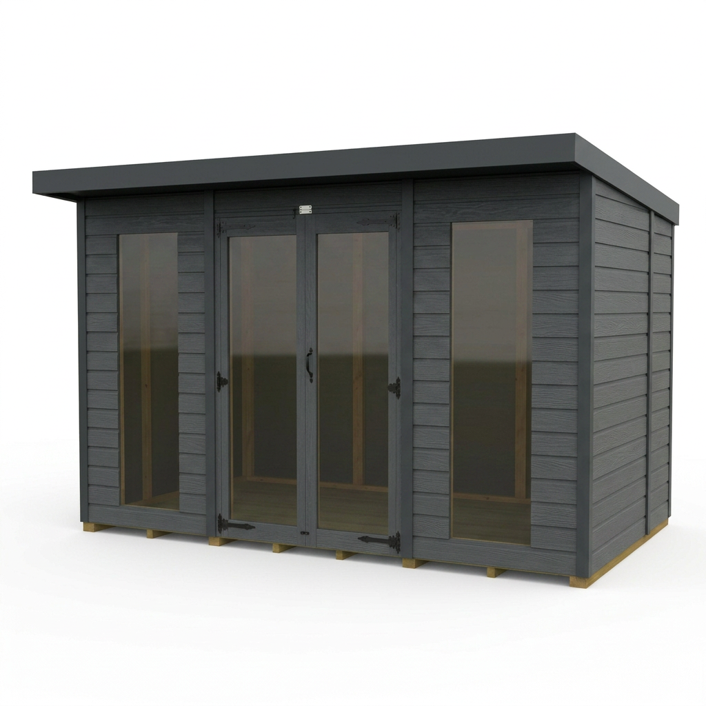 9x6 Composite Pent Full Height Summer House