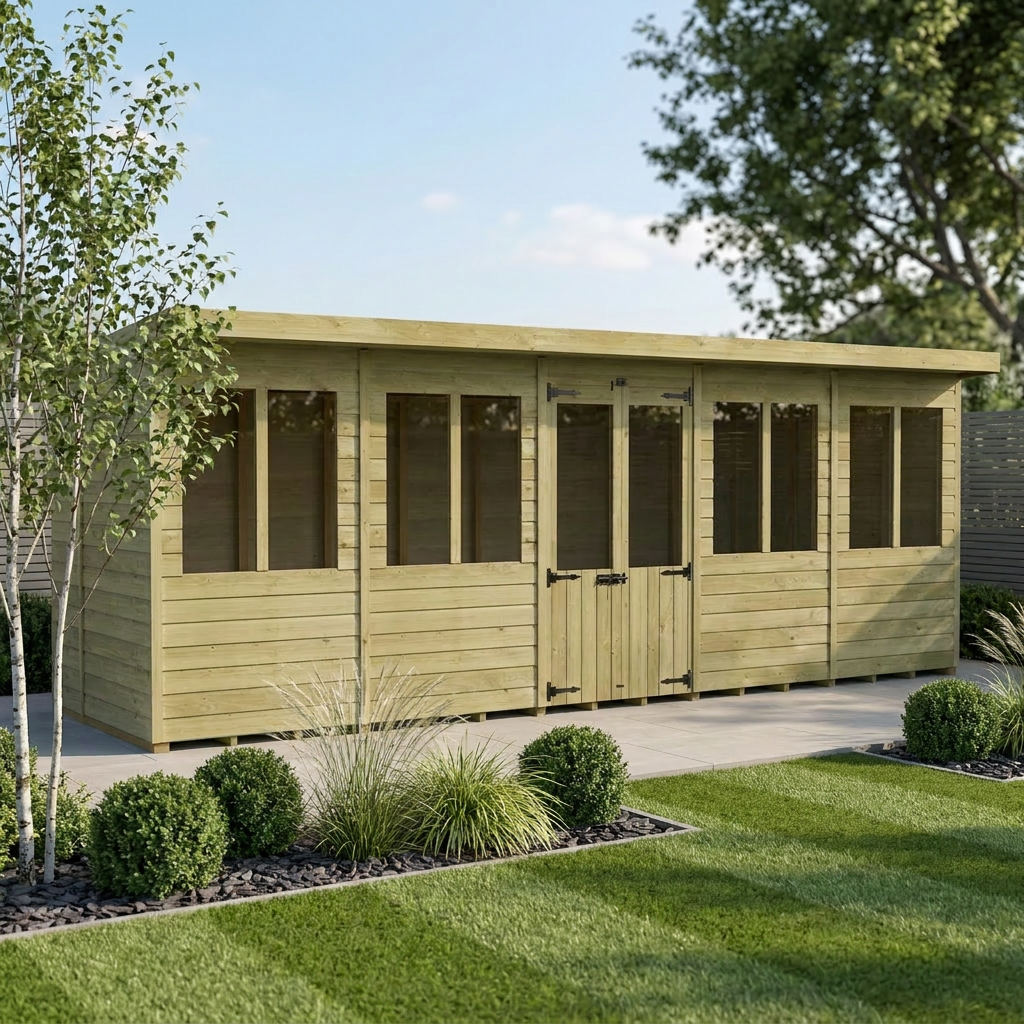 20 x 8 Pent Summer House