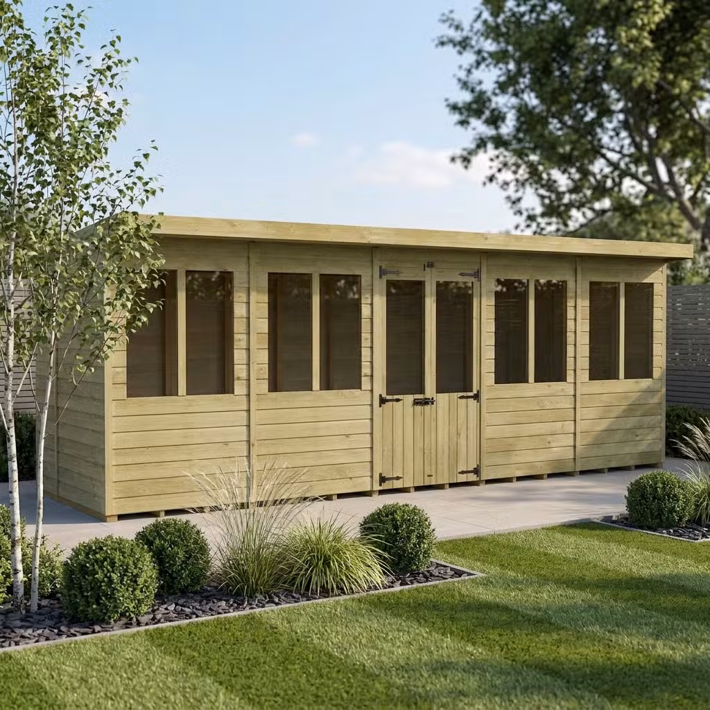 20 x 8 Pent Summer House