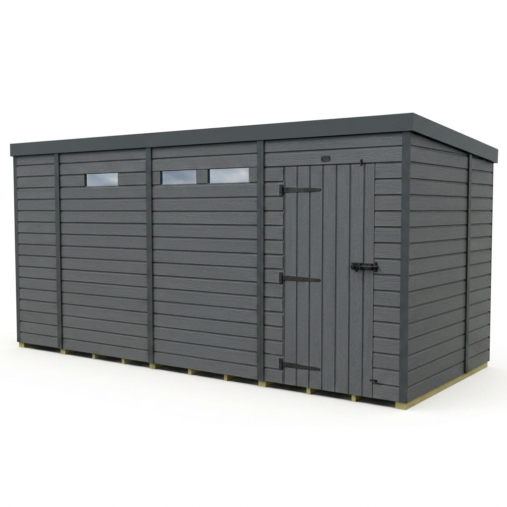 13x6 Composite Pent Security Shed